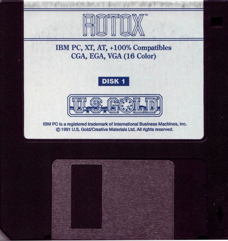Media for Rotox (DOS): 1 / 2