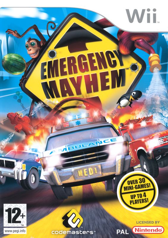 Front Cover for Emergency Mayhem (Wii) (General European release not for supply in the UK)