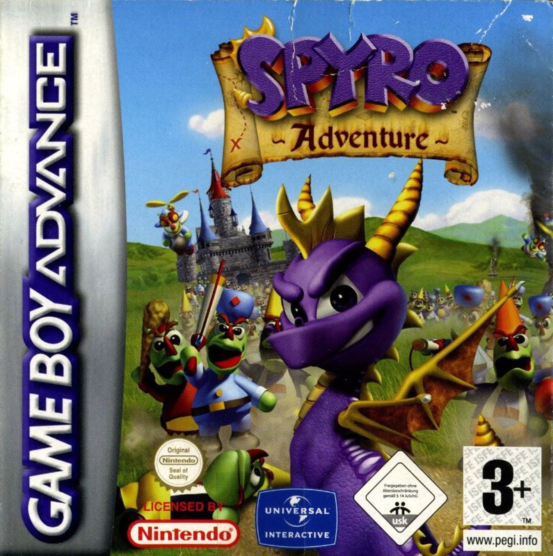 Front Cover for Spyro: Attack of the Rhynocs (Game Boy Advance)