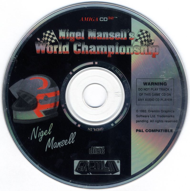 Media for Nigel Mansell's World Championship Racing (Amiga CD32)
