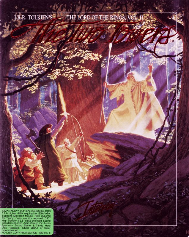 Front Cover for J.R.R. Tolkien's The Lord of the Rings, Vol. II: The Two Towers (DOS)