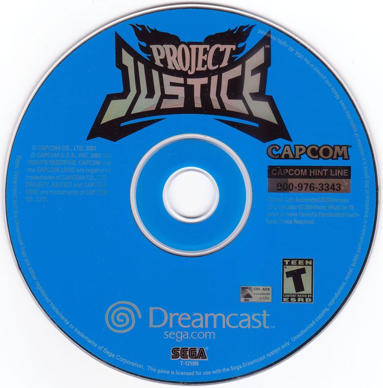 Media for Project Justice (Dreamcast)