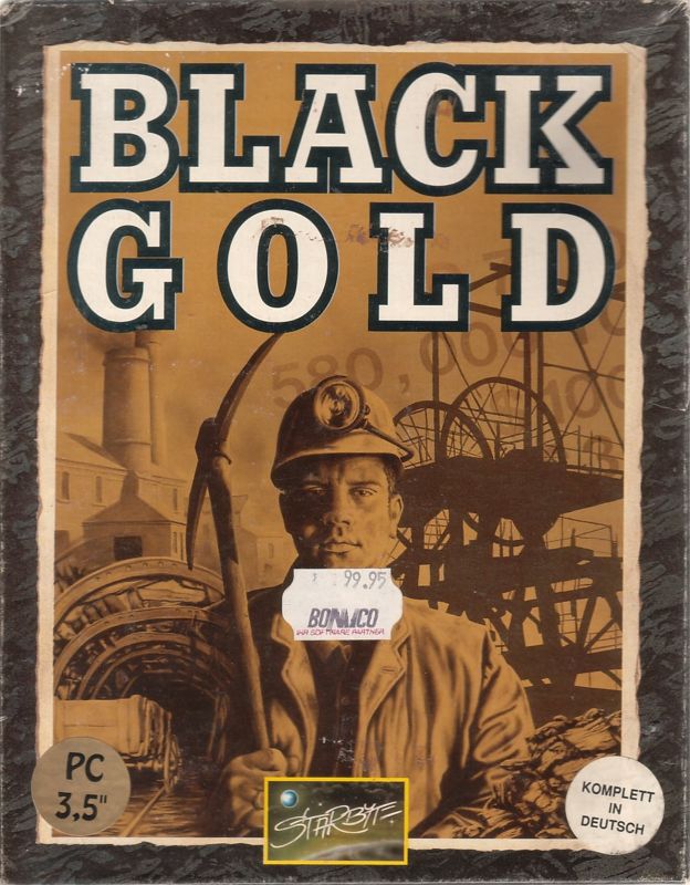 Front Cover for Black Gold (DOS) (3.5" floppy disk release)
