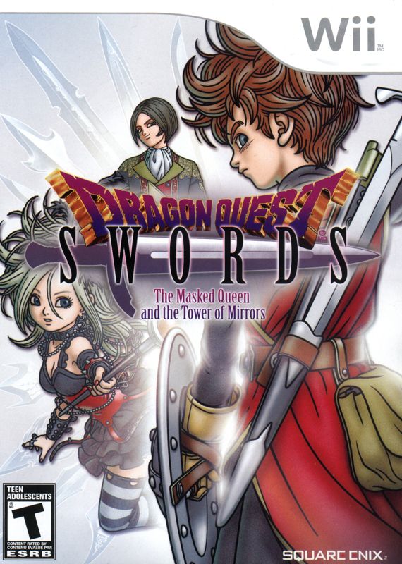 Front Cover for Dragon Quest Swords: The Masked Queen and the Tower of Mirrors (Wii)