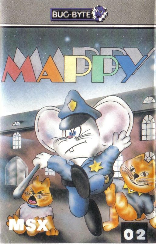 Front Cover for Mappy (MSX)