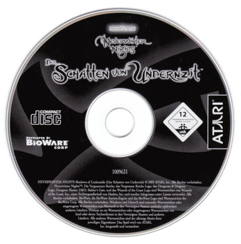 Media for Neverwinter Nights: Shadows of Undrentide (Windows) (Best of Atari release)