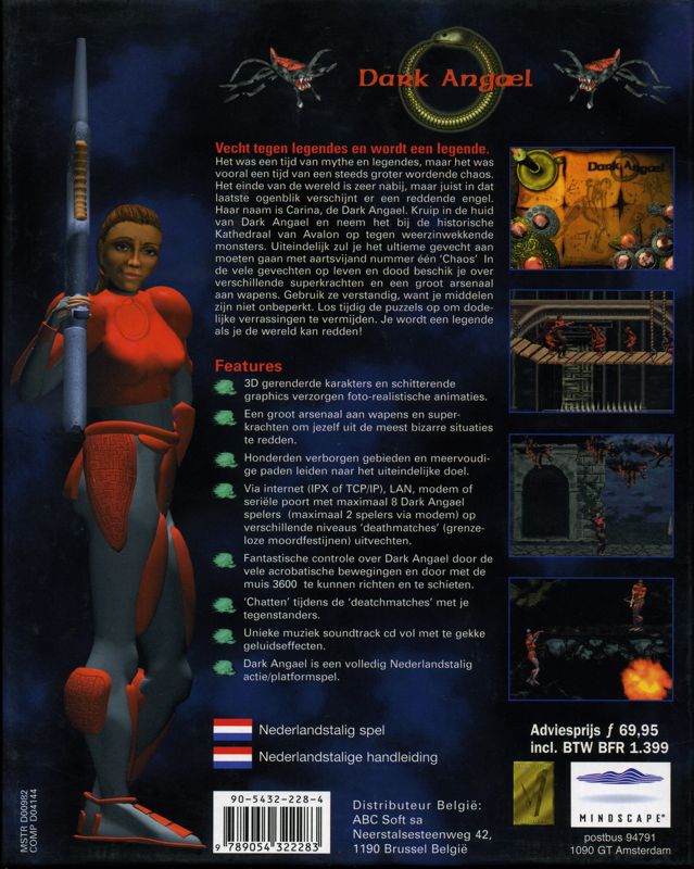 Back Cover for Dark Angael (Windows)