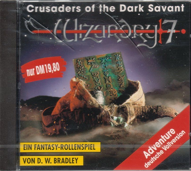 Front Cover for Wizardry: Crusaders of the Dark Savant (DOS) (tewi-Verlag budget release)