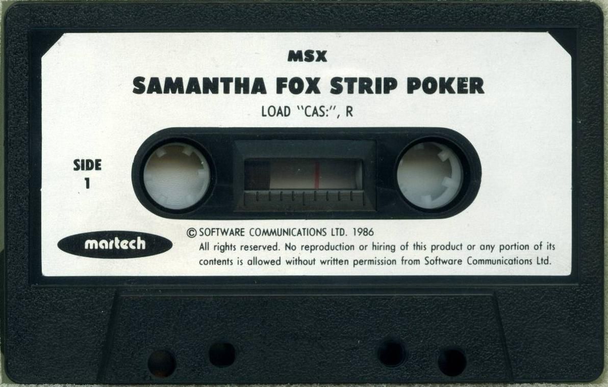 Media for Samantha Fox Strip Poker (MSX)