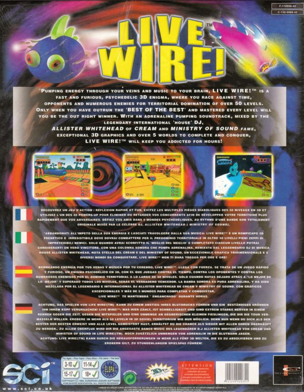Back Cover for Live Wire! (Windows)