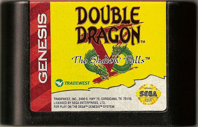 Media for Double Dragon V: The Shadow Falls (Genesis)