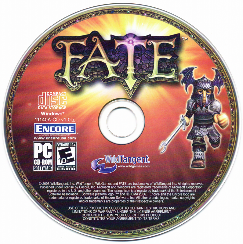 Media for Fate (Windows) (Cardboard box with CD in a paper sleeve)