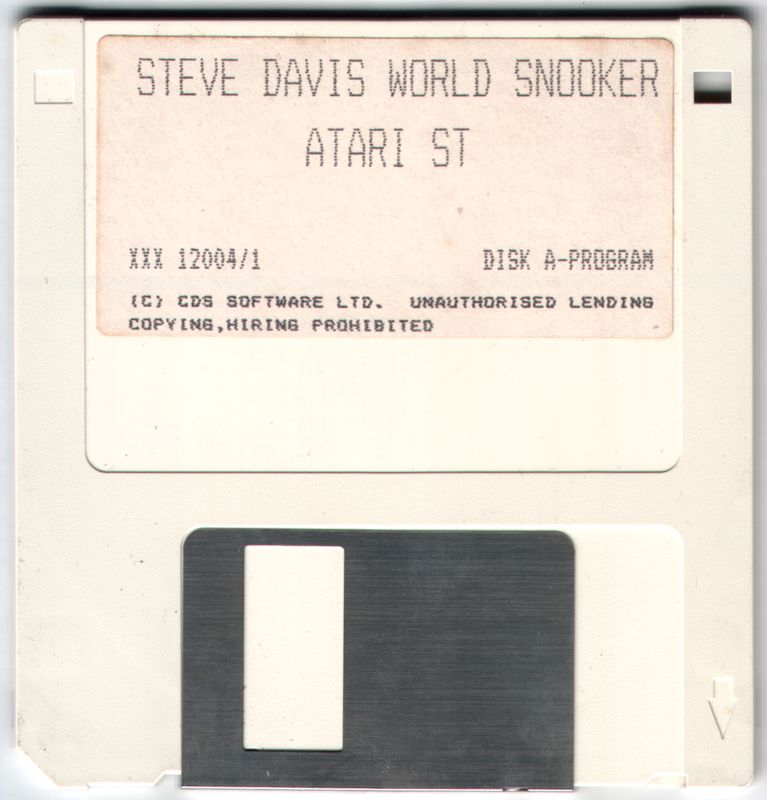 Media for Steve Davis World Snooker (Atari ST): Disc 1 of 2