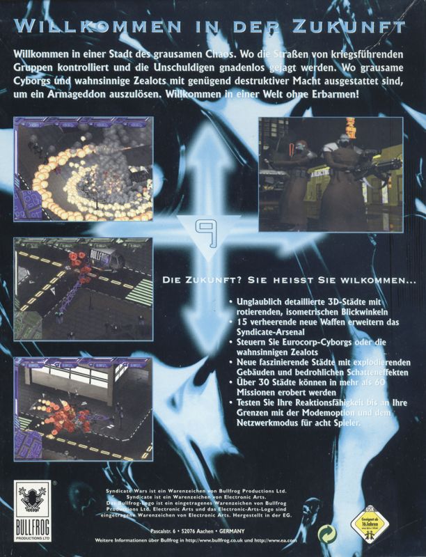 Other for Syndicate Wars (DOS) (EA CD-ROM Classics release): Box - Back