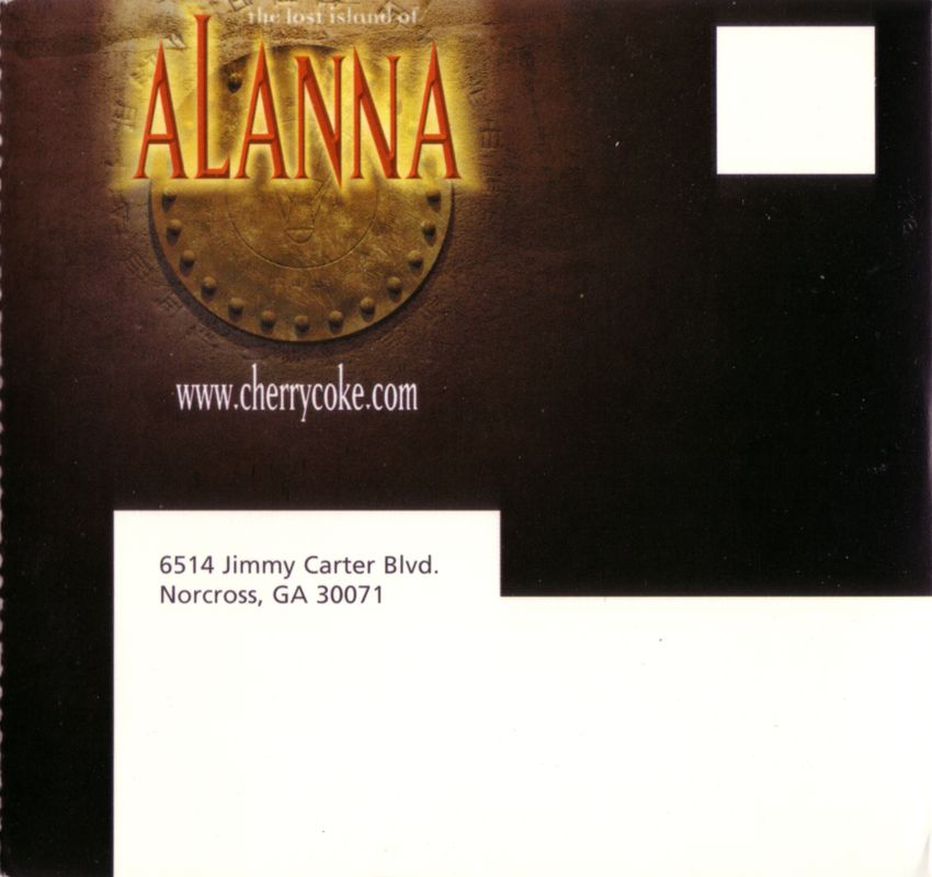 Back Cover for The Lost Island of Alanna (Macintosh and Windows) (Mail Distribution Package)
