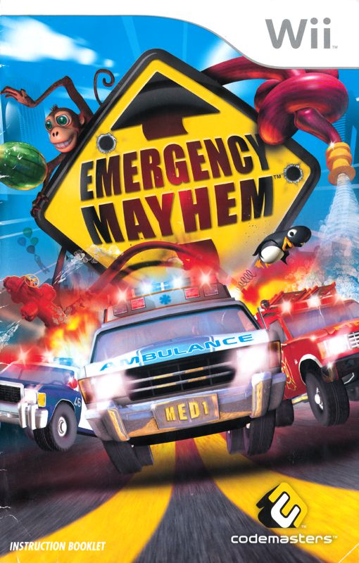 Manual for Emergency Mayhem (Wii) (General European release not for supply in the UK): Front