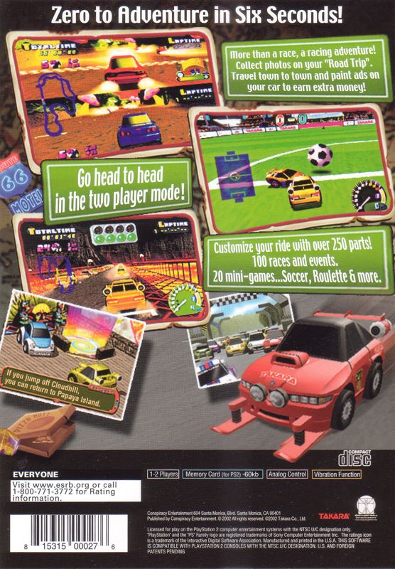 Back Cover for Road Trip (PlayStation 2)