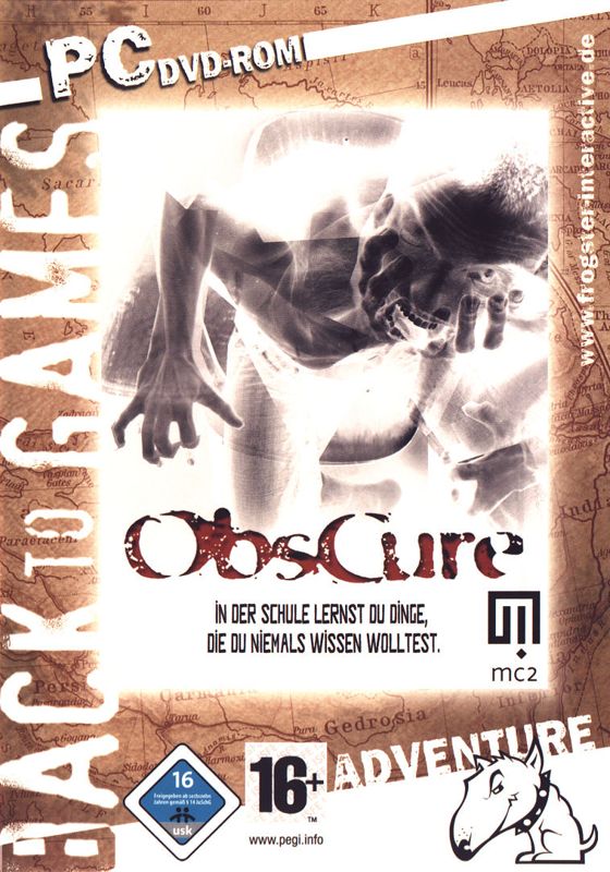 Front Cover for ObsCure (Windows) (Back to Games release)