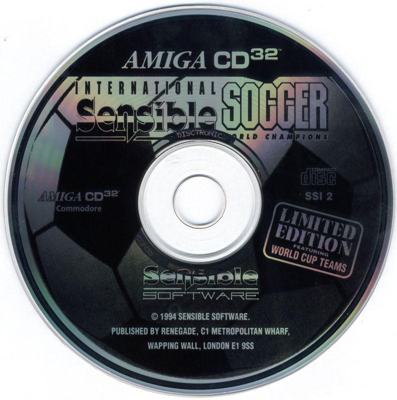 Media for International Sensible Soccer (Amiga CD32)