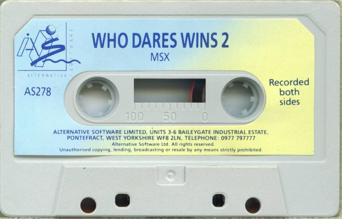 Media for Who Dares Wins II (MSX)