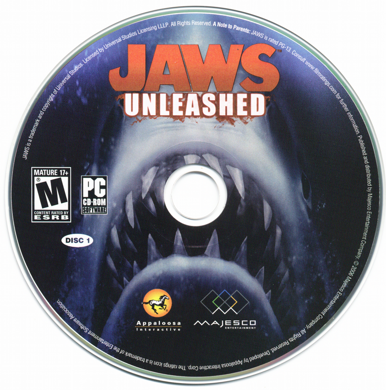 Media for Jaws: Unleashed (Windows): Disc 1/3