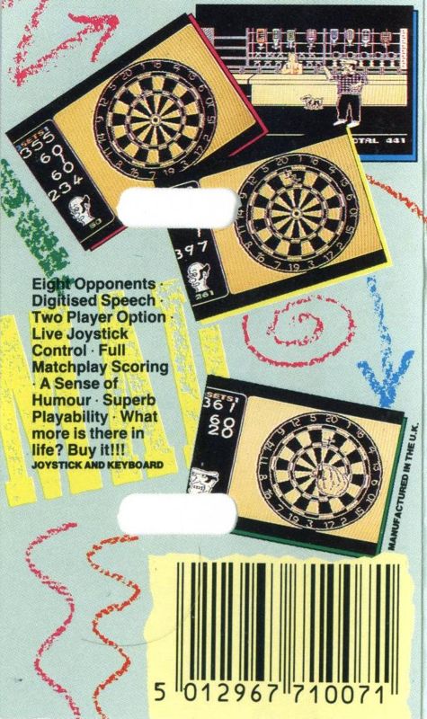Back Cover for Pub Darts (MSX)