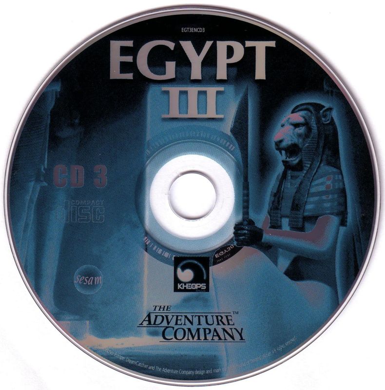 Media for The Egyptian Prophecy (Windows): Disc 3/3