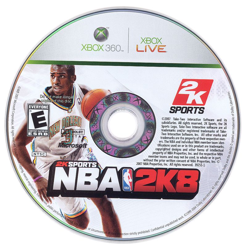 Media for NBA 2K8 (Xbox 360)