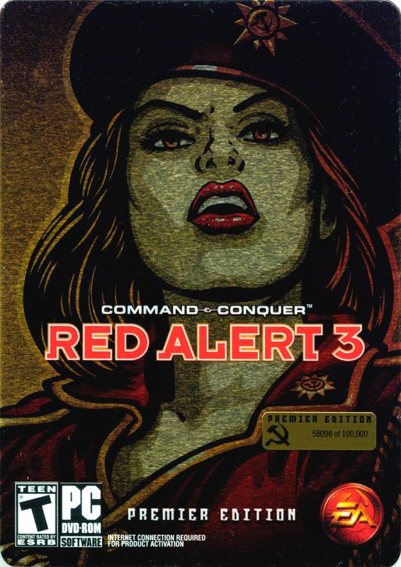 Front Cover for Command & Conquer: Red Alert 3 (Premier Edition) (Windows): Transparent