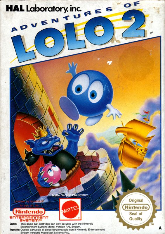 Front Cover for Adventures of Lolo 2 (NES)