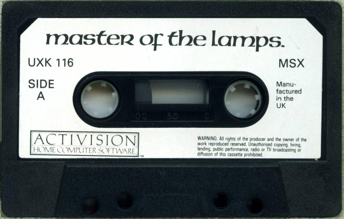Media for Master of the Lamps (MSX)