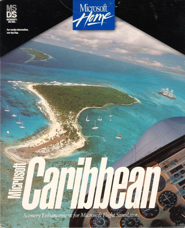 Front Cover for Microsoft Caribbean: Scenery Enhancement for Microsoft Flight Simulator (DOS)
