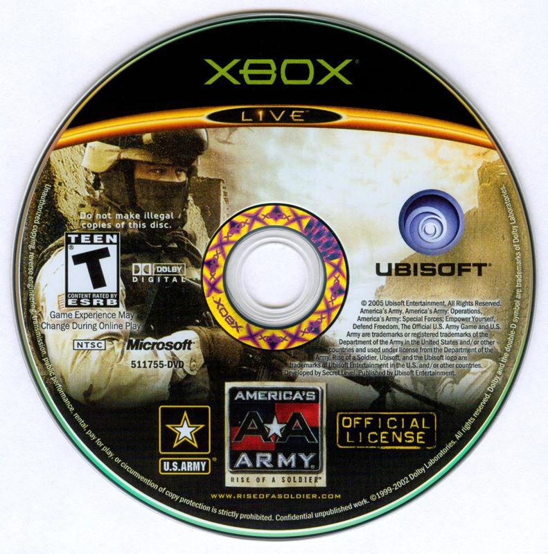 america's army rise of a soldier microsoft xbox