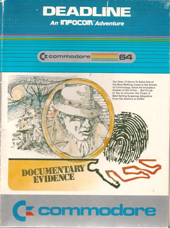 Front Cover for Deadline (Commodore 64)
