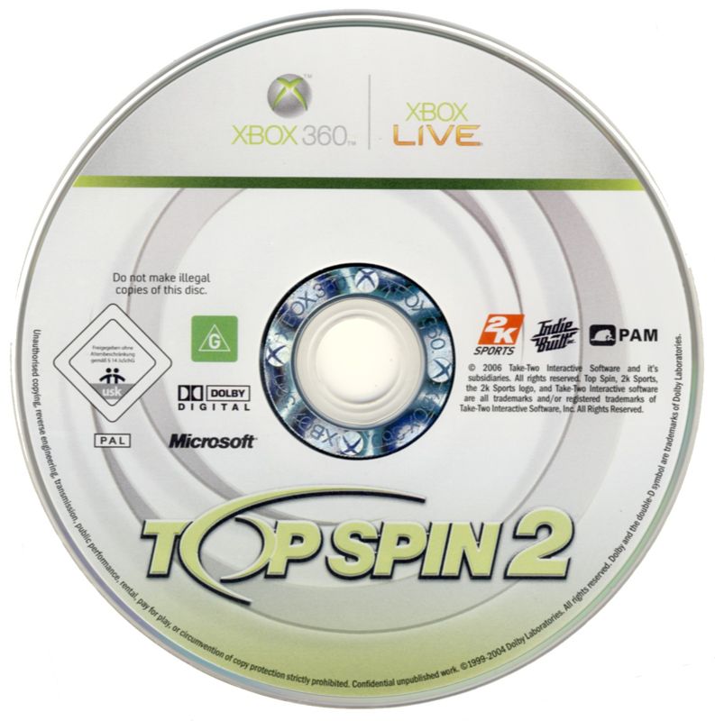Media for Top Spin 2 (Xbox 360)