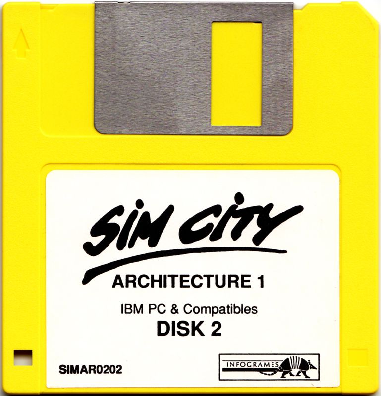 Media for SimCity De Luxe (DOS): Architecture 1 - Disk 2