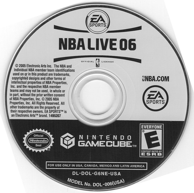 Media for NBA Live 06 (GameCube)