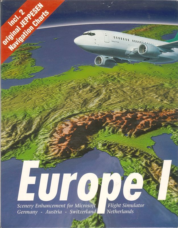 Front Cover for Europe I: Scenery Enhancement for Microsoft Flight Simulator (DOS)