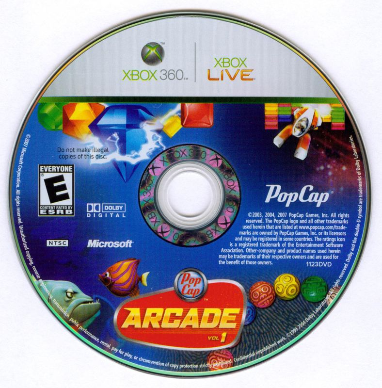 Media for PopCap Arcade Vol 1 (Xbox 360)