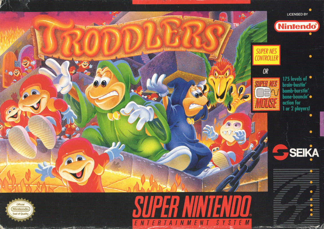 Front Cover for Troddlers (SNES)