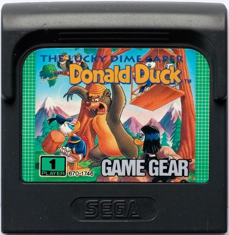 Media for The Lucky Dime Caper starring Donald Duck (Game Gear)