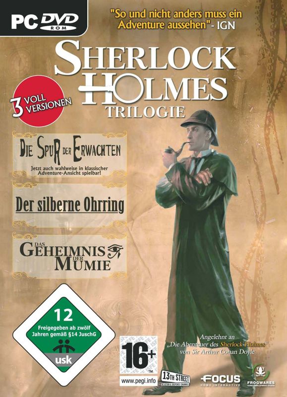 Front Cover for Sherlock Holmes Trilogy (Windows)