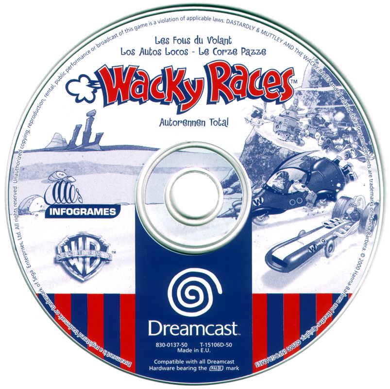 Media for Wacky Races (Dreamcast)