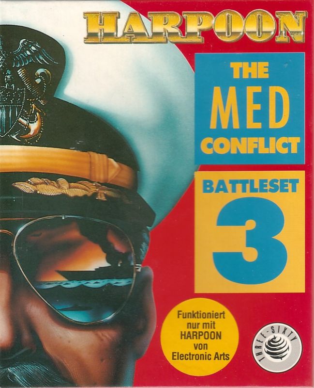 Front Cover for Harpoon Battleset 3: The MED Conflict (DOS)