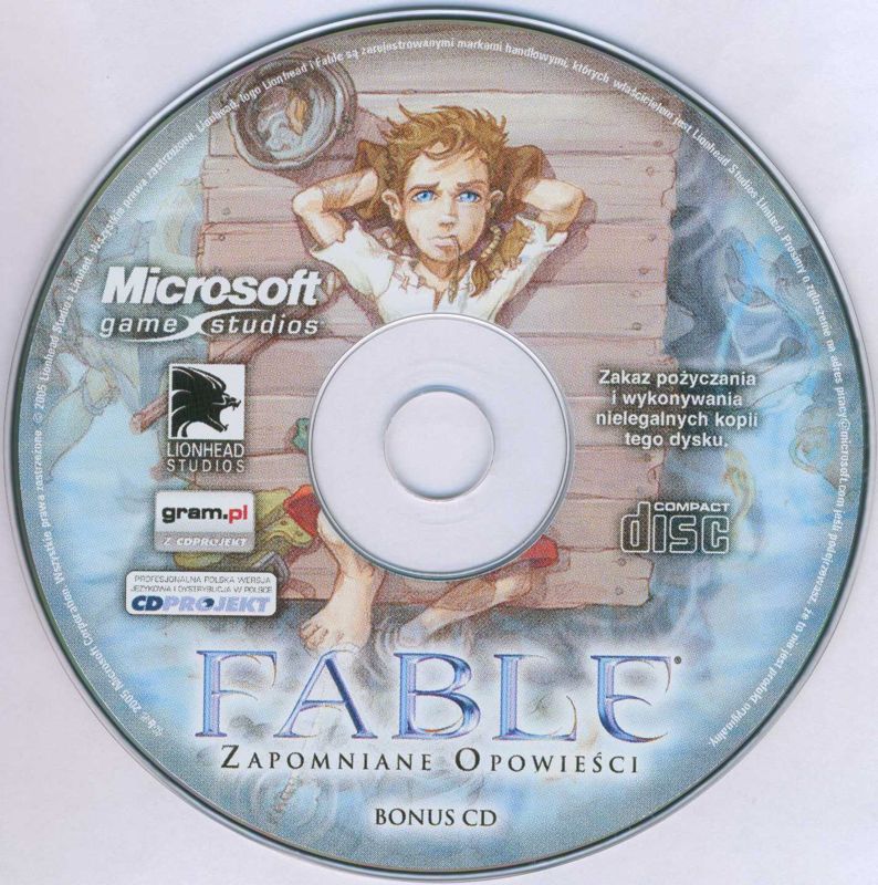 Media for Fable: The Lost Chapters (Windows): Bonus Disc