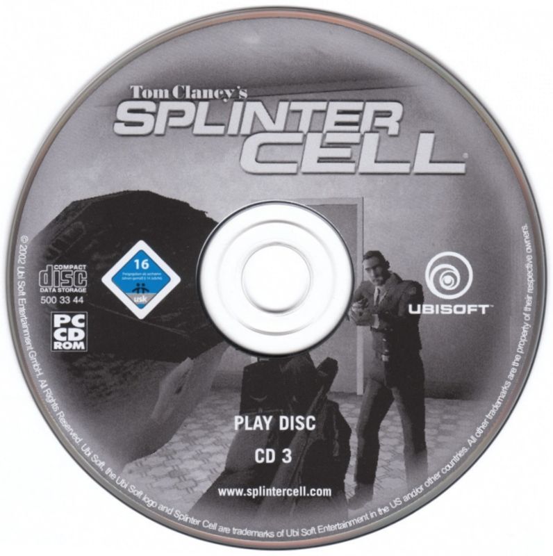 Media for Tom Clancy's Splinter Cell (Windows) (Ubisoft eXclusive release): Disc 3