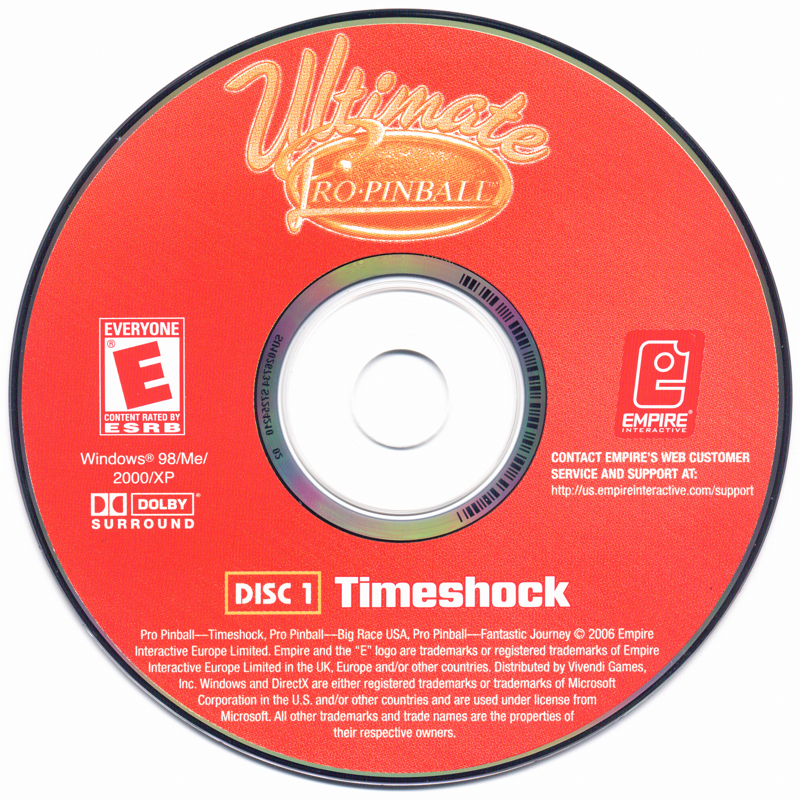 Media for Pro Pinball: Trilogy (Windows): Disc 1 of 3