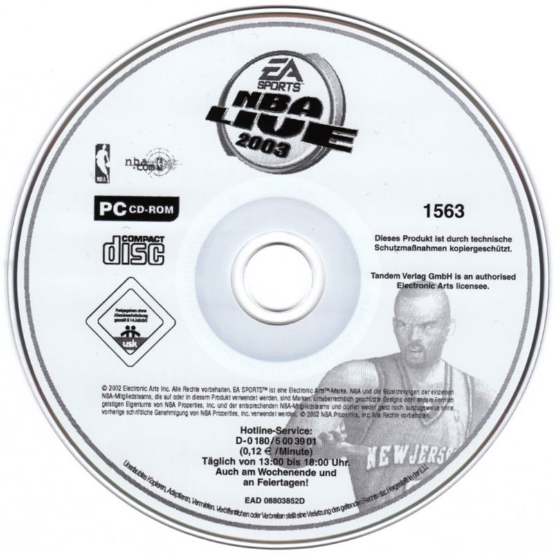 Media for NBA Live 2003 (Windows) (Tandem-Verlag release)