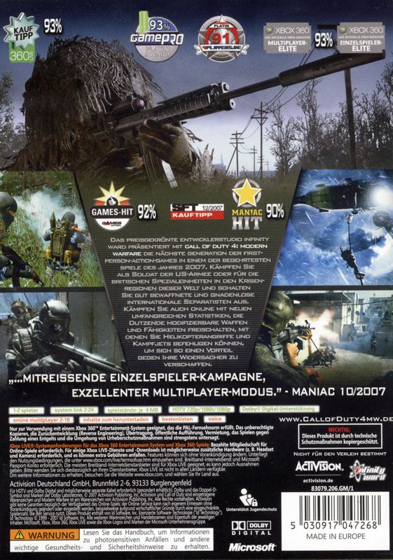 Call of Duty 4: Modern Warfare - Xbox 360