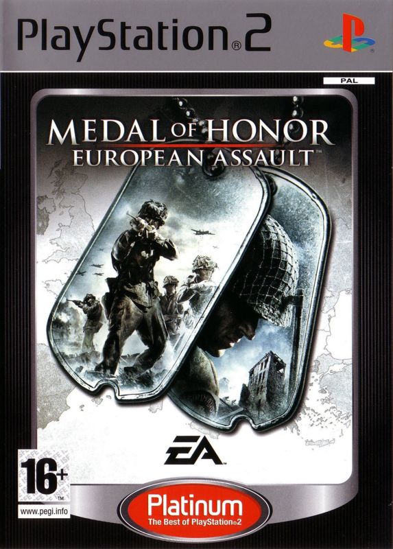 Front Cover for Medal of Honor: European Assault (PlayStation 2) (Platinum release)